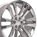 24" Replica Wheel CV44 Fits GMC Sierra Denali Rim Chrome Wheel