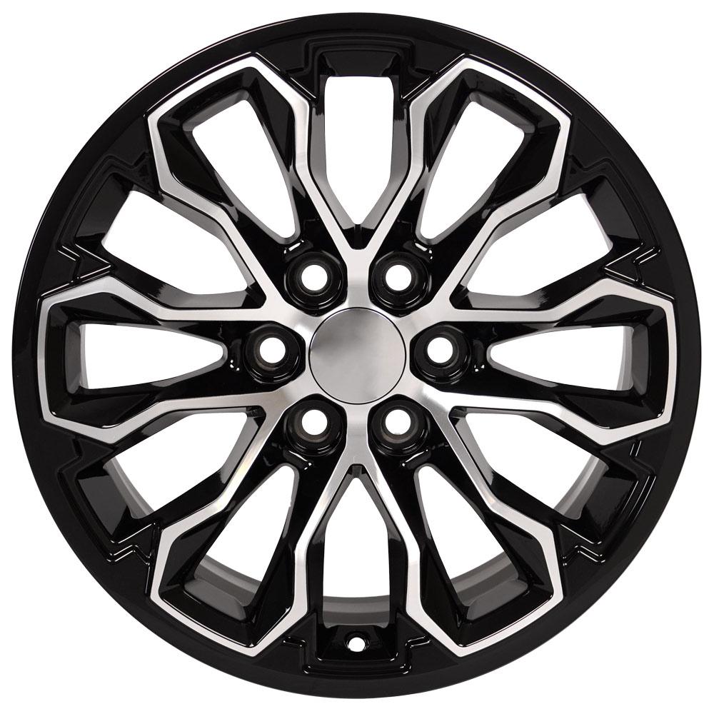 CV54 17x8 Black Machined WHEELS