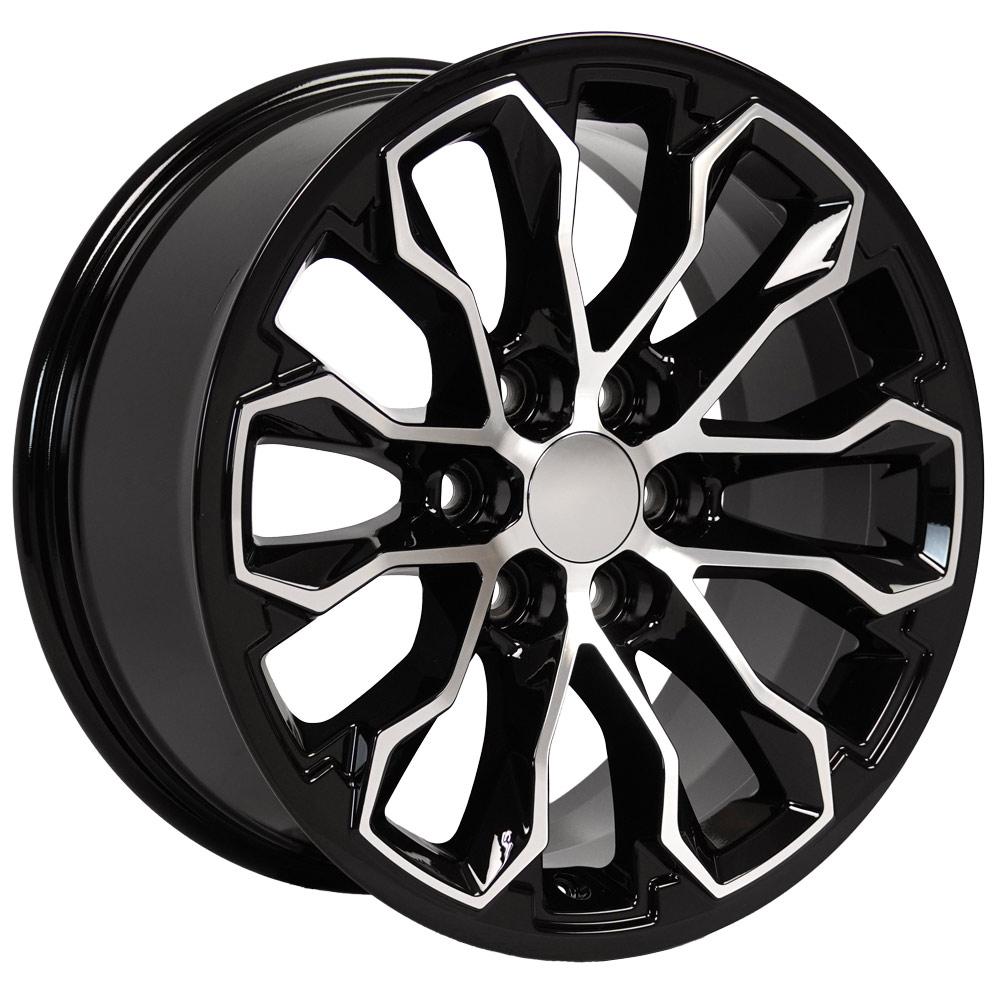 CV54 17x8 Black Machined WHEELS