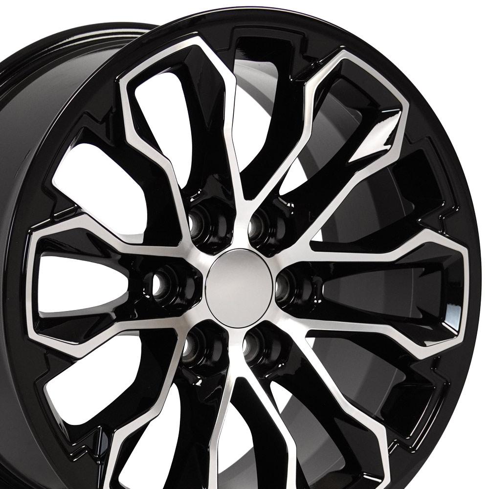 CV54 17x8 Black Machined WHEELS