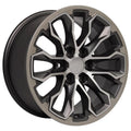 17" Replica CV54 fits Chevy Colorado ZR2 Satin Gunmetal Machined Face