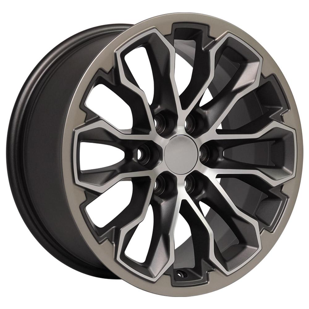 17" Replica CV54 fits Chevy Colorado ZR2 Satin Gunmetal Machined Face