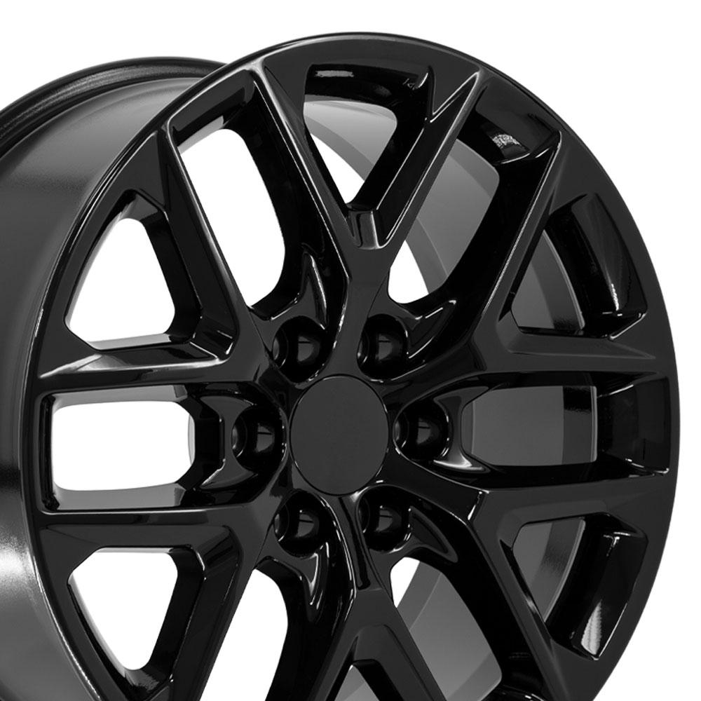 20" Replica CV62 fits Chevrolet Silverado Gloss Black