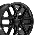 20" Replica CV62 fits Chevrolet Silverado Gloss Black