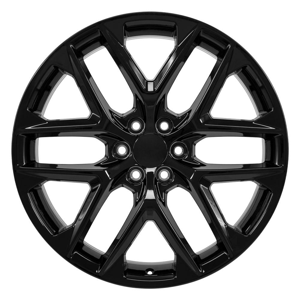 24" Replica CV62 fits Chevrolet Silverado Gloss Black