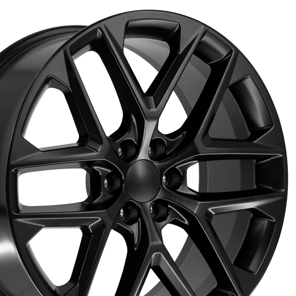 24" Replica CV62 fits Chevrolet Silverado Gloss Black