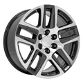 20" Replica CV63 fits Chevrolet Silverado 1500 Gunmetal Machined