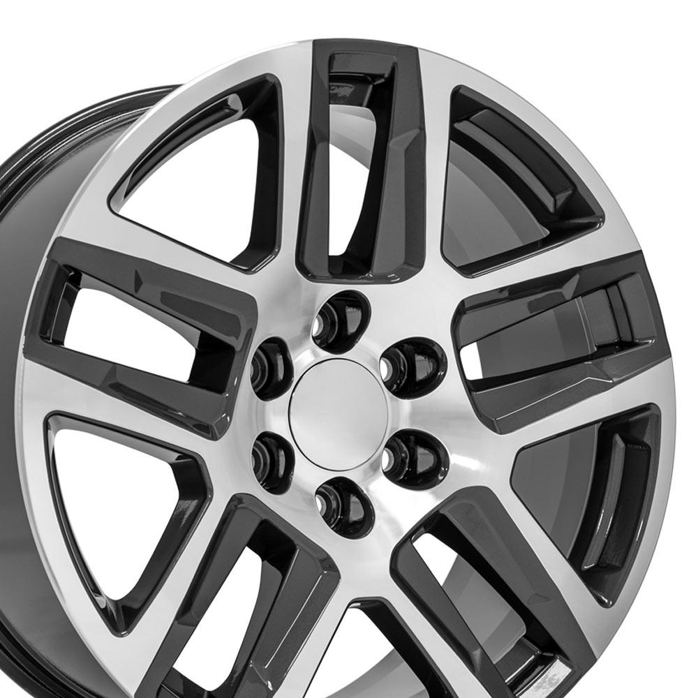 20" Replica CV63 fits Chevrolet Silverado 1500 Gunmetal Machined