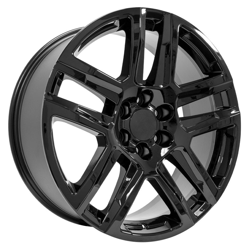 22" Replica Wheel fits Chevrolet Silverado 1500 - CV63 Gloss Black