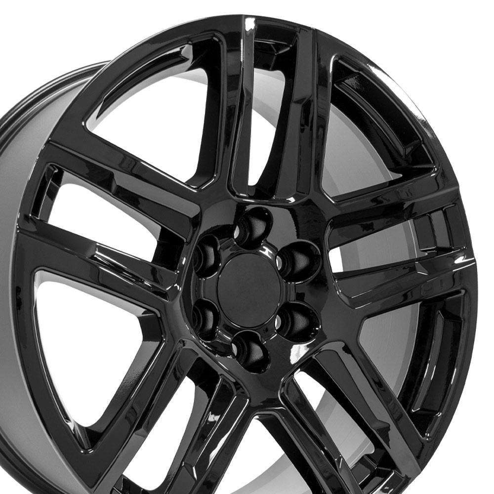 22" Replica Wheel fits Chevrolet Silverado 1500 - CV63 Gloss Black
