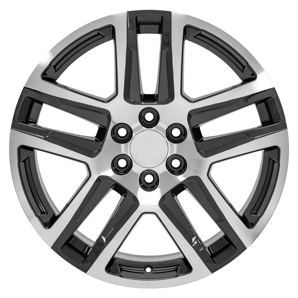 22" Replica Wheel fits Chevrolet Silverado 1500 - CV63 Gunmetal Machined
