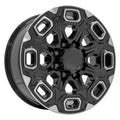 20" Replica Wheel fits Chevrolet Silverado 2500/3500 - CV64A Black Machined