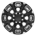 20" Replica CV64B fits Chevrolet Silverado 2500/3500 Black Machined