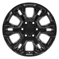 18" Replica CV65 fits Chevrolet Silverado Gloss Black