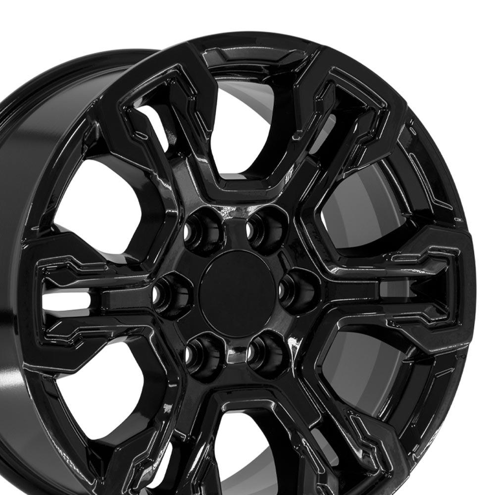 18" Replica CV65 fits Chevrolet Silverado Gloss Black