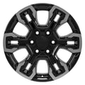18" Replica CV65 fits Chevrolet Silverado Gloss Black