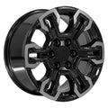 18" Replica CV65 fits Chevrolet Silverado Gloss Black