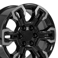 18" Replica CV65 fits Chevrolet Silverado Gloss Black