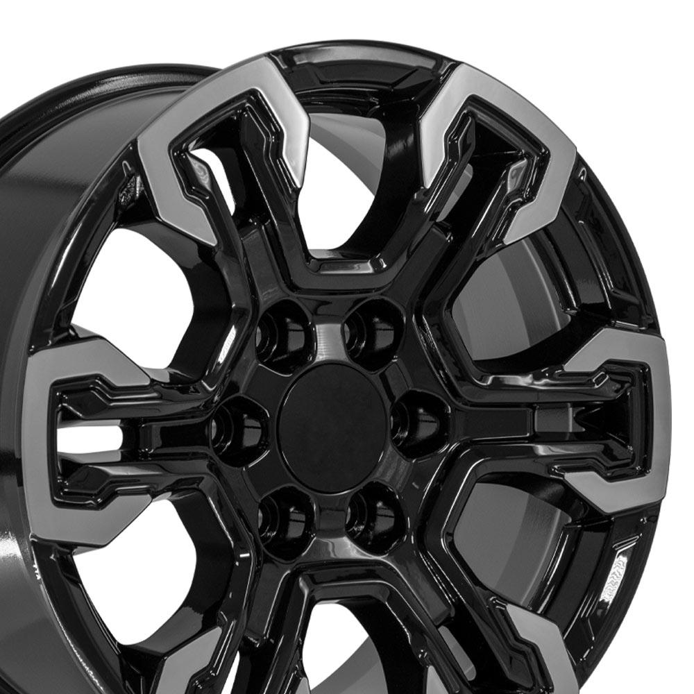 18" Replica CV65 fits Chevrolet Silverado Gloss Black