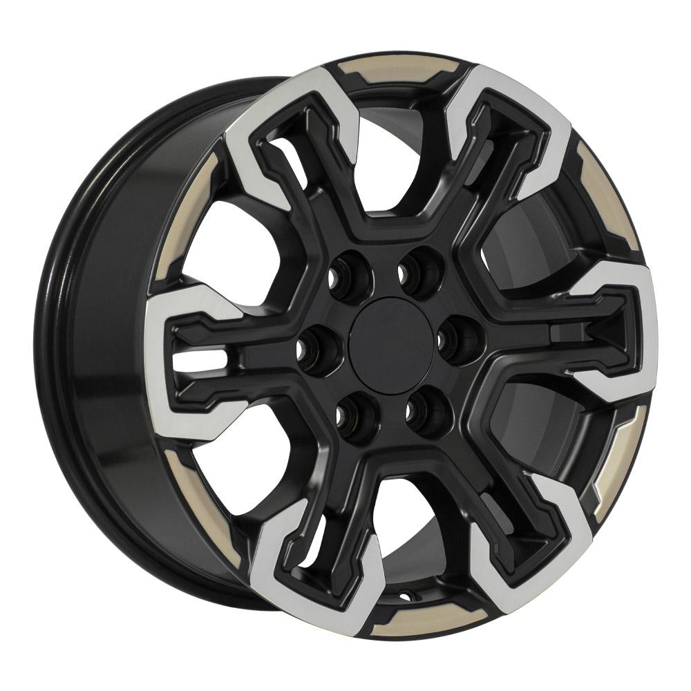 18" Replica CV65 fits Chevrolet Silverado Gloss Black