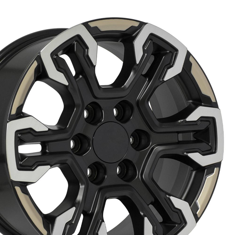 18" Replica CV65 fits Chevrolet Silverado Gloss Black