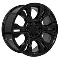 20" Replica CV65 fits Chevrolet Silverado Gloss Black