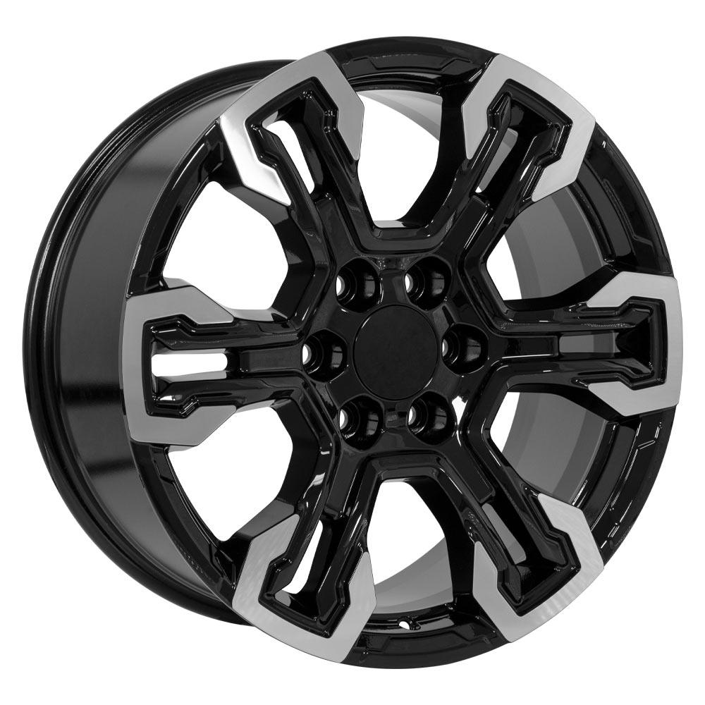20" Replica CV65 fits Chevrolet Silverado Gloss Black