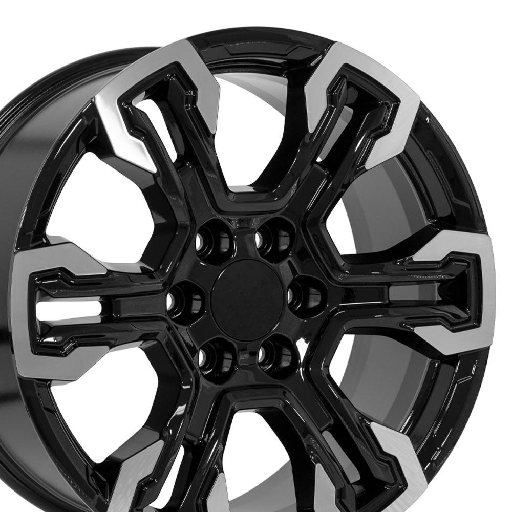 20" Replica CV65 fits Chevrolet Silverado Gloss Black