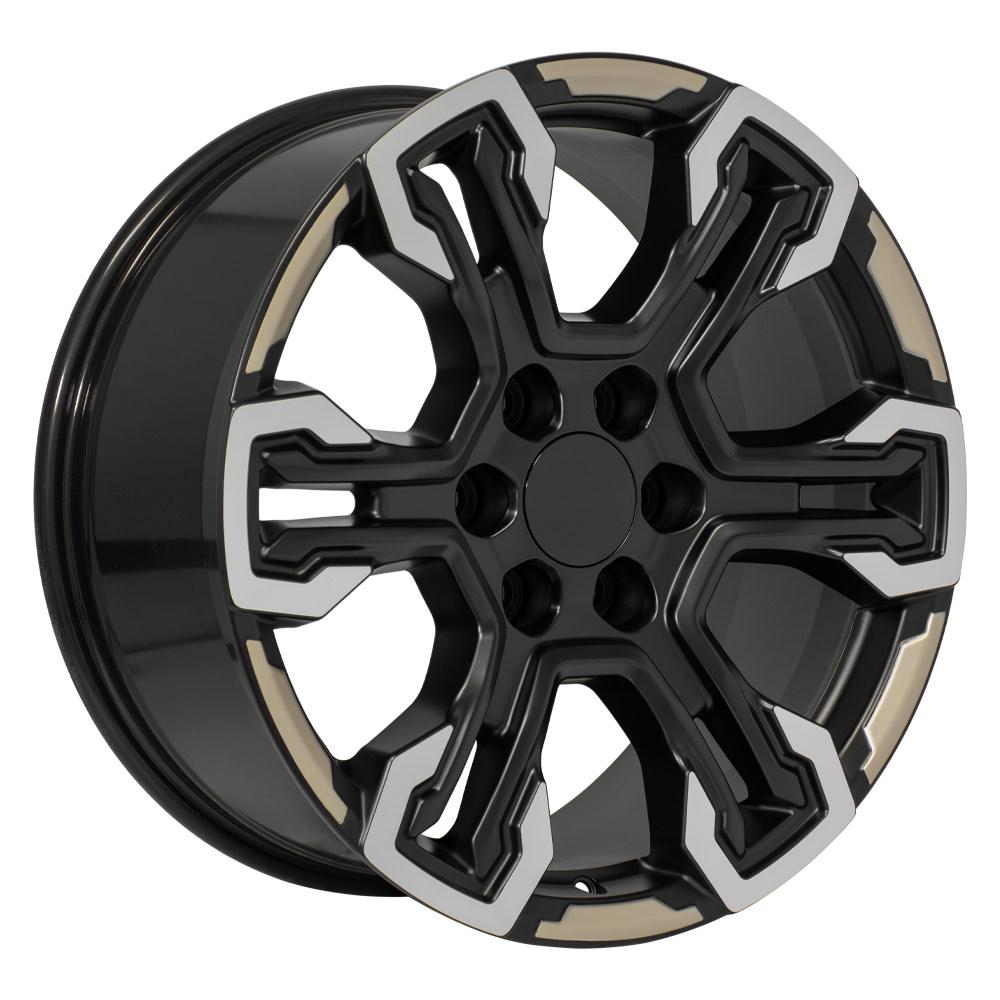 20" Replica CV65 fits Chevrolet Silverado Gloss Black
