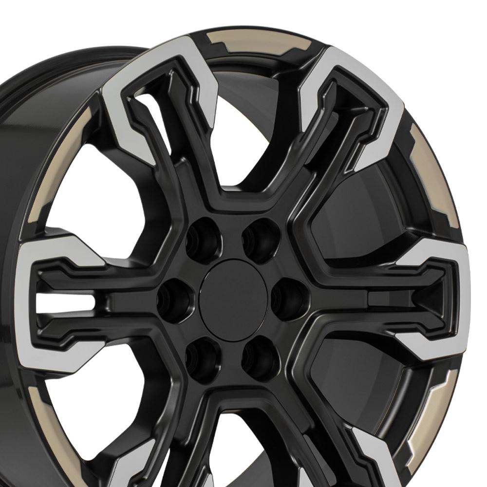 20" Replica CV65 fits Chevrolet Silverado Gloss Black