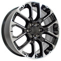 CV67 22x9 Black Machined WHEELS