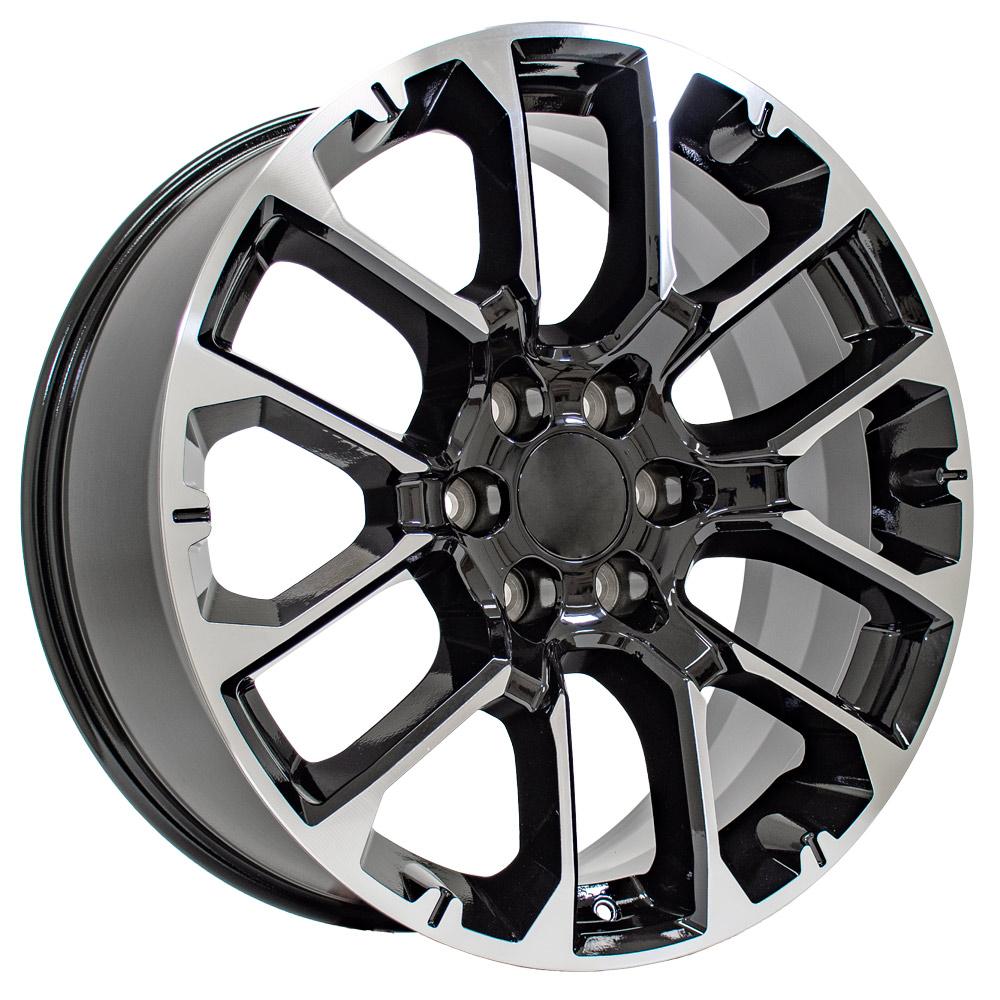 CV67 22x9 Black Machined WHEELS