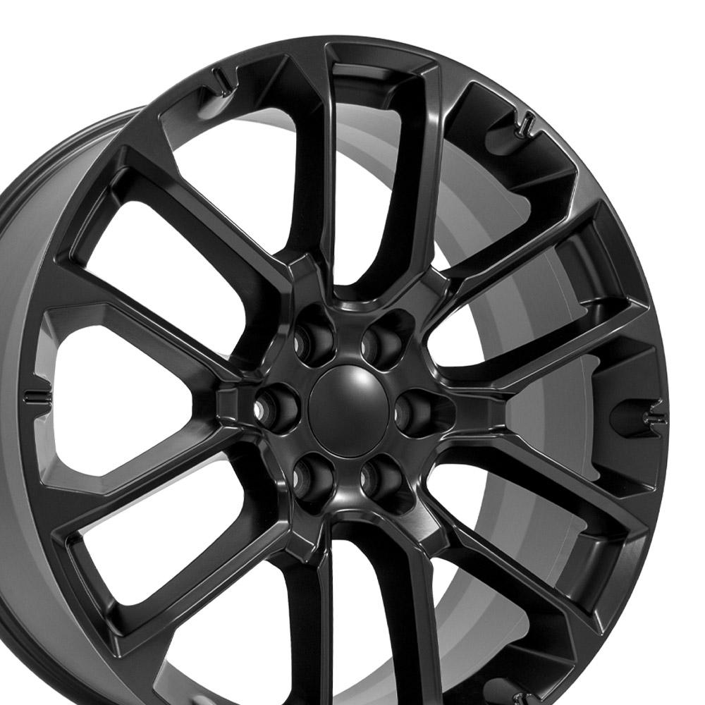 24" Replica Wheel fits Chevrolet Suburban 1500 - CV67 Satin Black