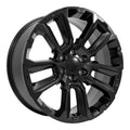 22" Replica Wheel fits Chevrolet Suburban 1500 - CV68 Satin Black