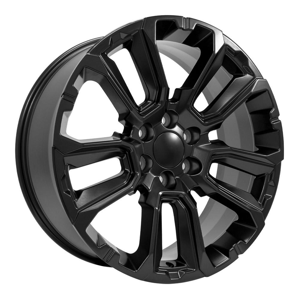 22" Replica Wheel fits Chevrolet Suburban 1500 - CV68 Satin Black