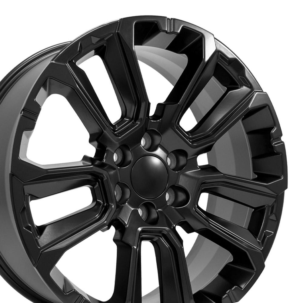 22" Replica Wheel fits Chevrolet Suburban 1500 - CV68 Satin Black