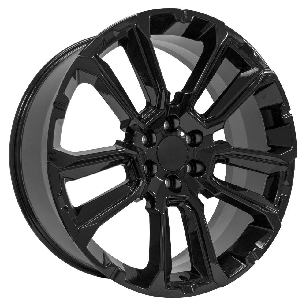 24" Replica Wheel fits Chevrolet Suburban 1500 - CV68 Black