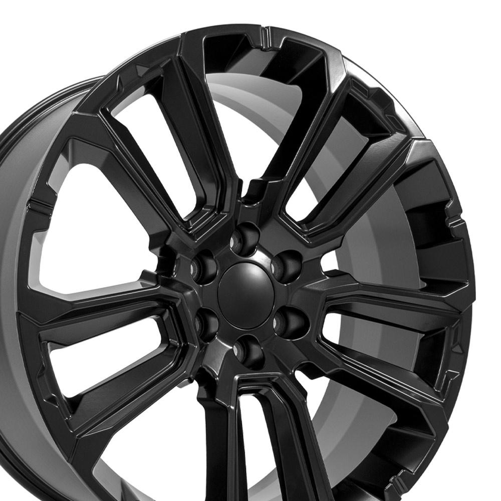 24" Replica Wheel fits Chevrolet Suburban 1500 - CV68 Satin Black