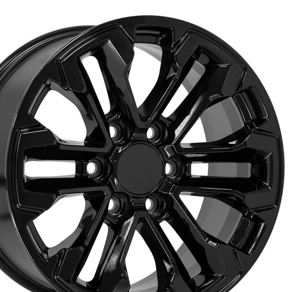18" Replica CV69 fits Chevrolet Silverado Gloss Black