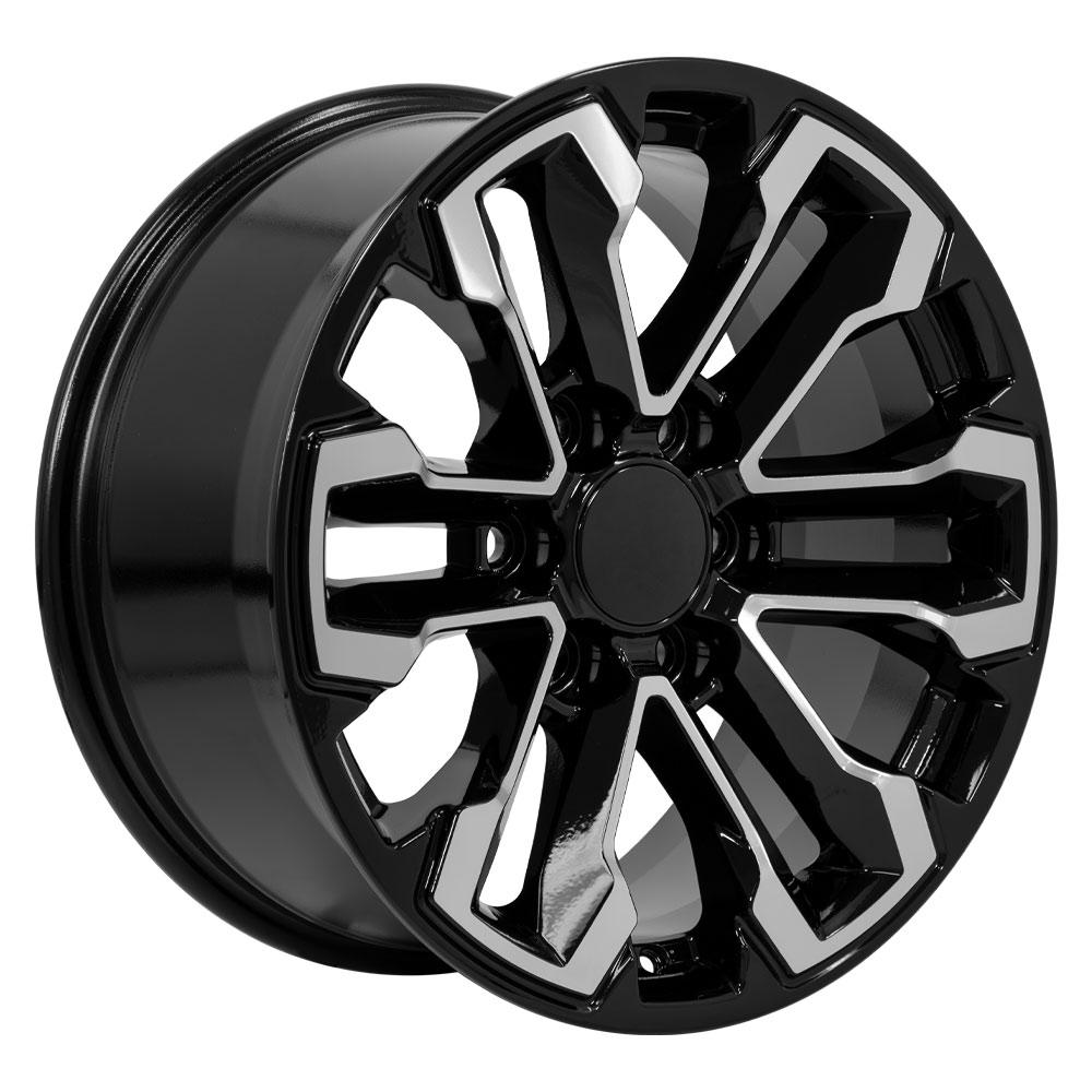 18" Replica CV69 fits Chevrolet Silverado Gloss Black