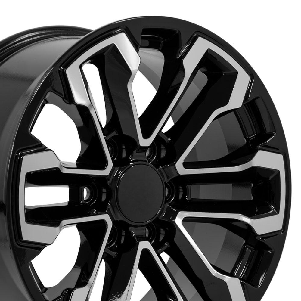18" Replica CV69 fits Chevrolet Silverado Gloss Black
