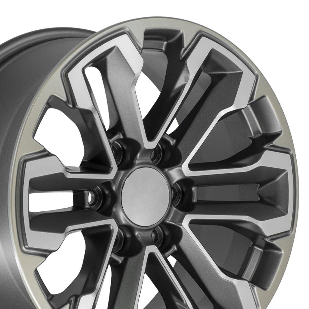 18" Replica CV69 fits Chevrolet Silverado Gunmetal