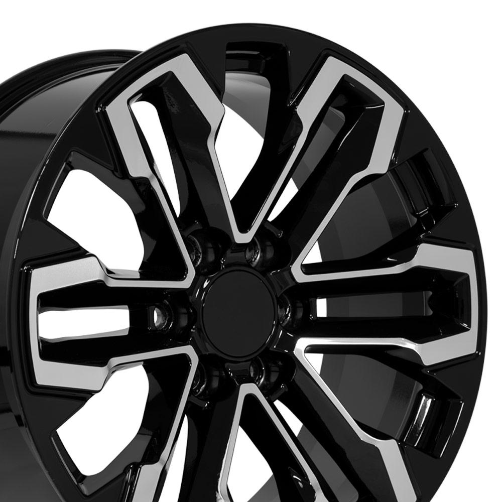 20" Replica CV69 fits Chevrolet Silverado Gloss Black