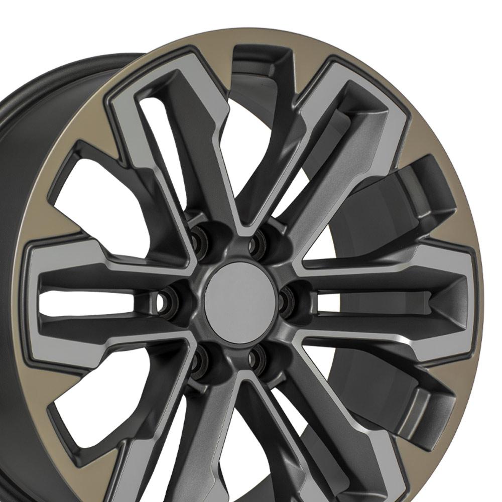 20" Replica CV69 fits Chevrolet Silverado Gunmetal