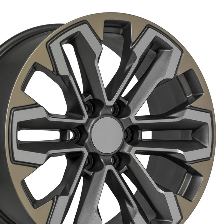 20" Replica CV69 fits Chevrolet Silverado Gunmetal