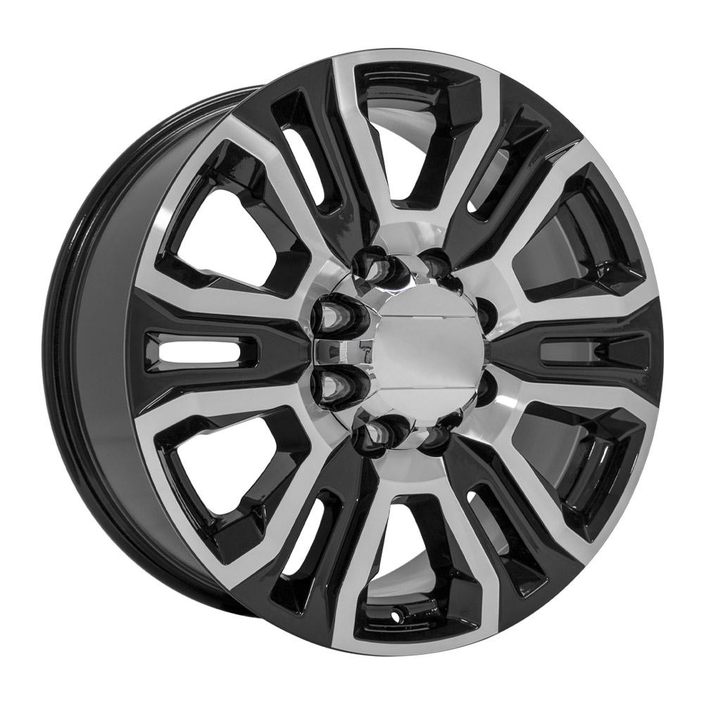 CV70 20x8.5 Black Machined WHEELS