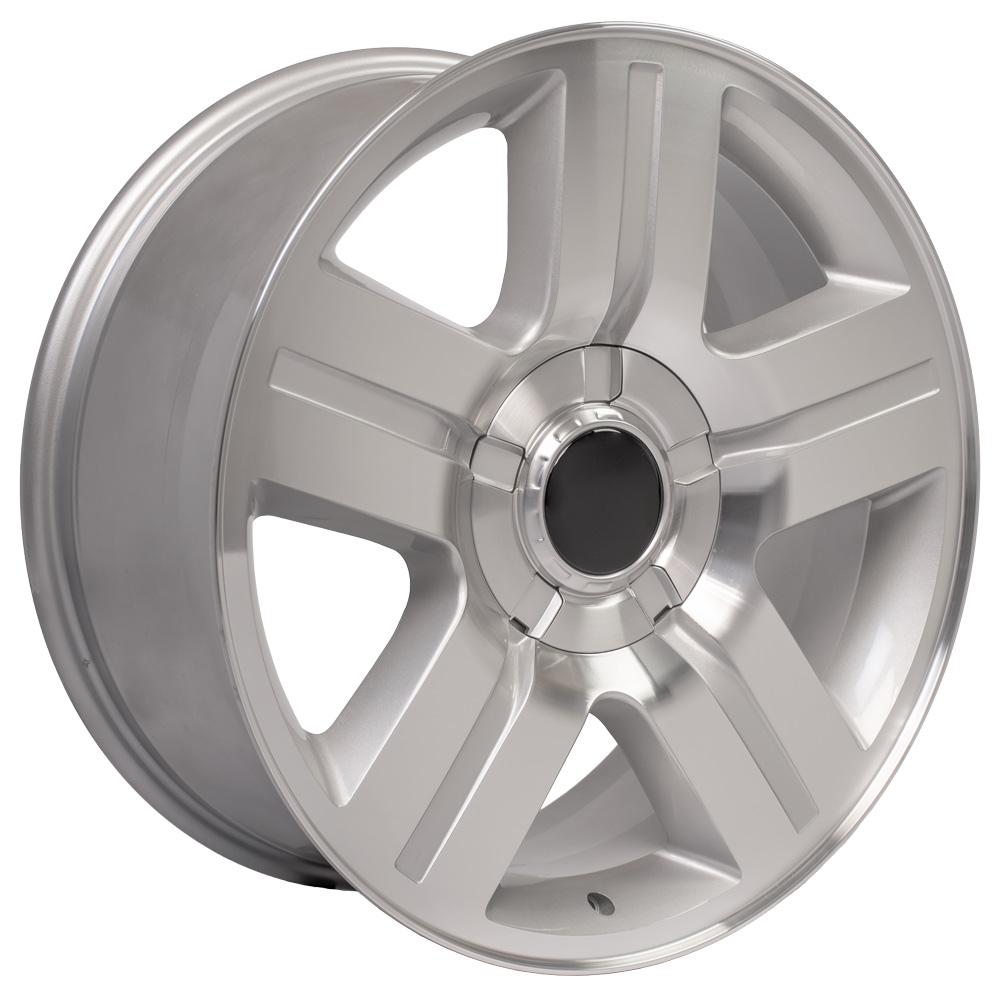CV84 22x9 Silver Machined WHEELS