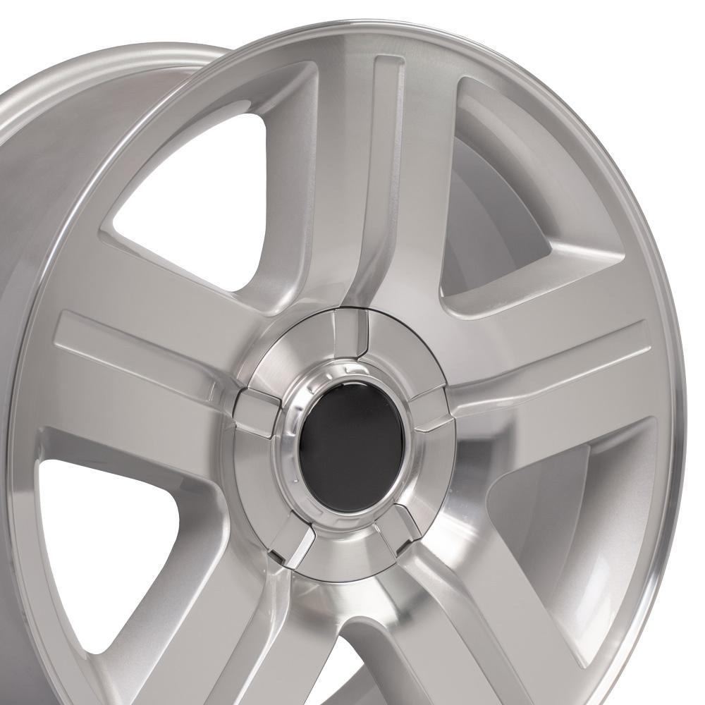 CV84 22x9 Silver Machined WHEELS