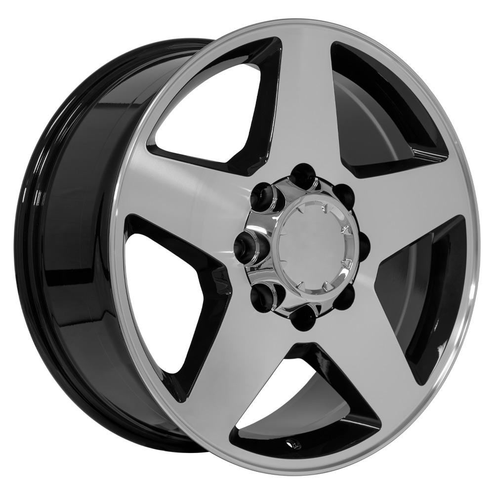 CV91 20x8.5 Black Machined WHEELS