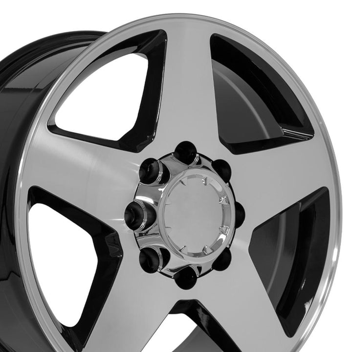 CV91 20x8.5 Black Machined WHEELS